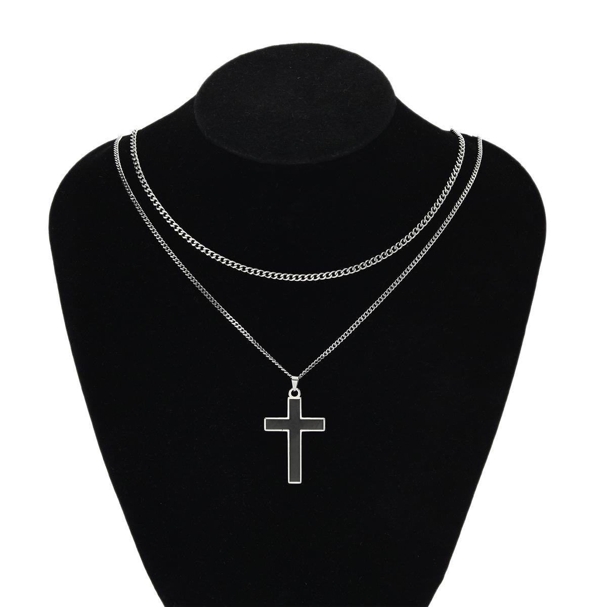 Stainless Steel Cross Pendant Necklace