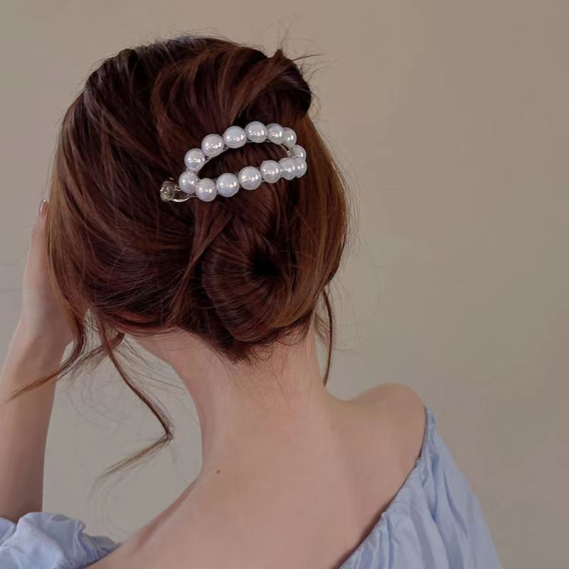Pearl Hair Clip for Ponytail