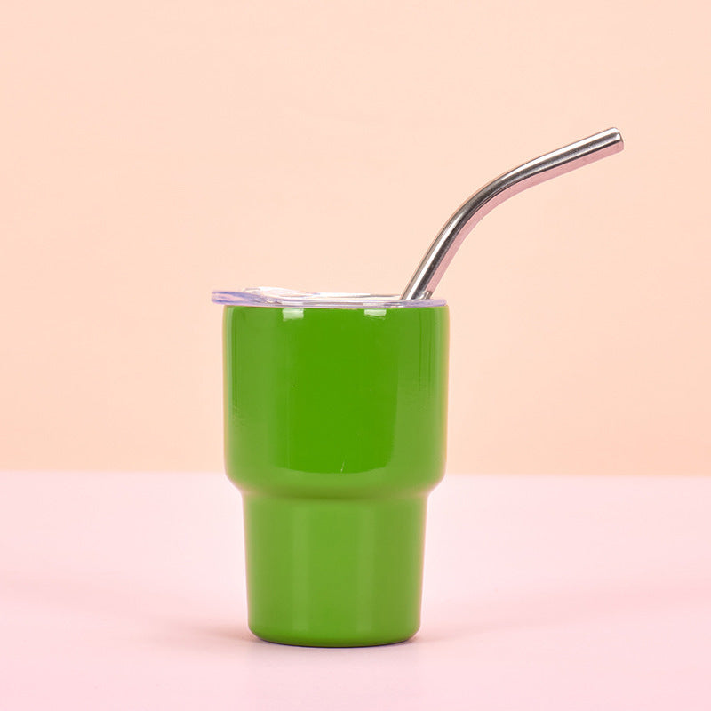 Straw Mini Drinking Cup Double Layer