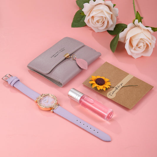 Watch Wallet Perfume 4-piece Gift Box
