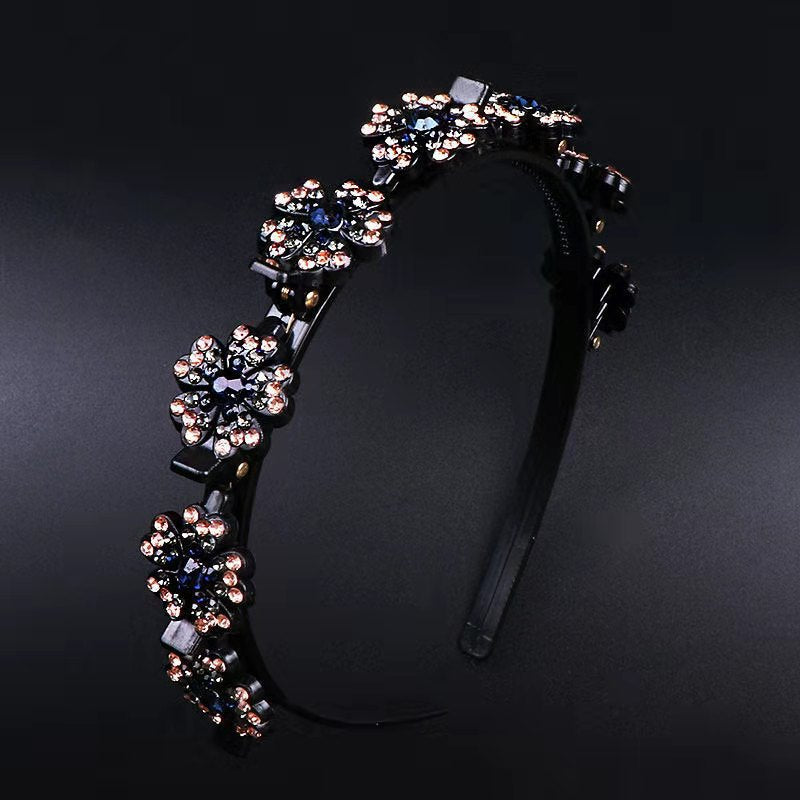 Snowflake rhinestone broken hair headband