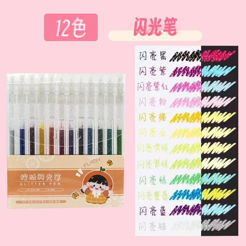 Push color flash pen
