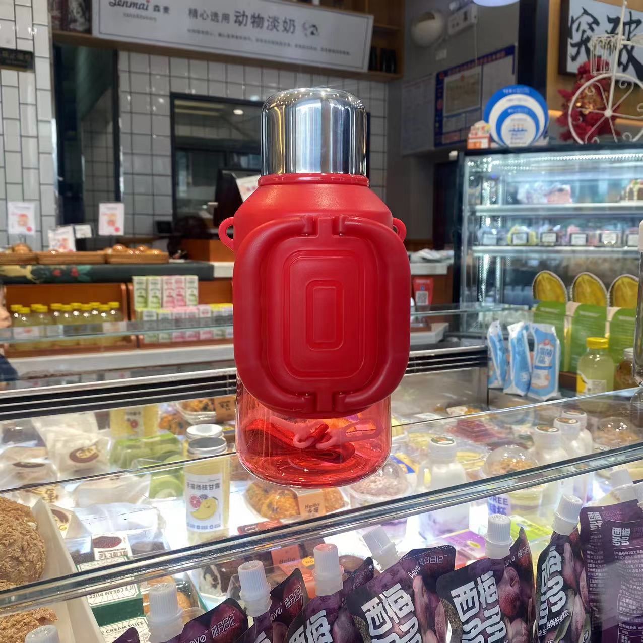 Plastic Water Bottle with Handle
