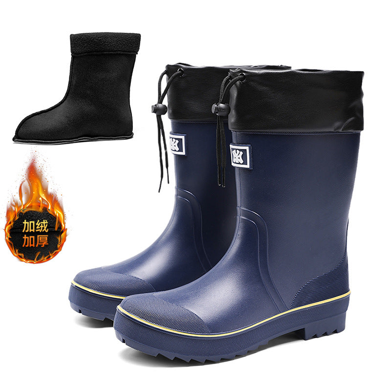 Rain boots men's fashion outer wear