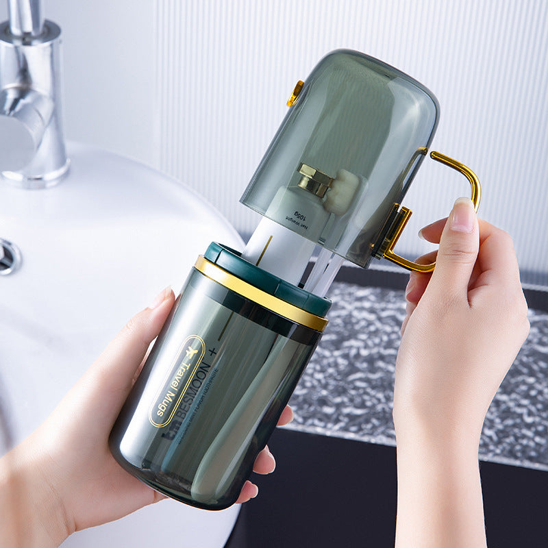 Vaso portátil para cepillos de dientes de viaje