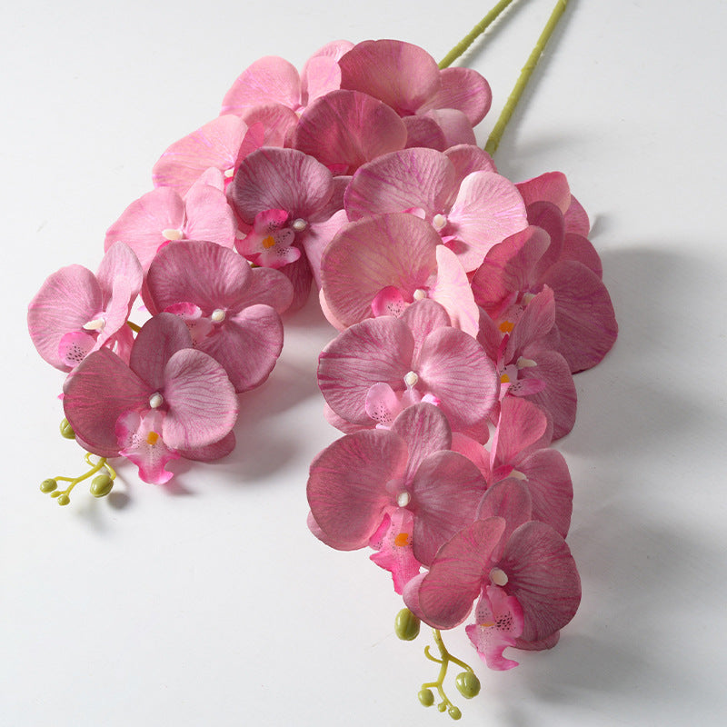 Single 9-head Phalaenopsis artificial flower