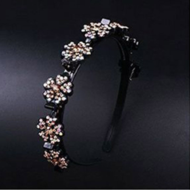 Snowflake rhinestone broken hair headband