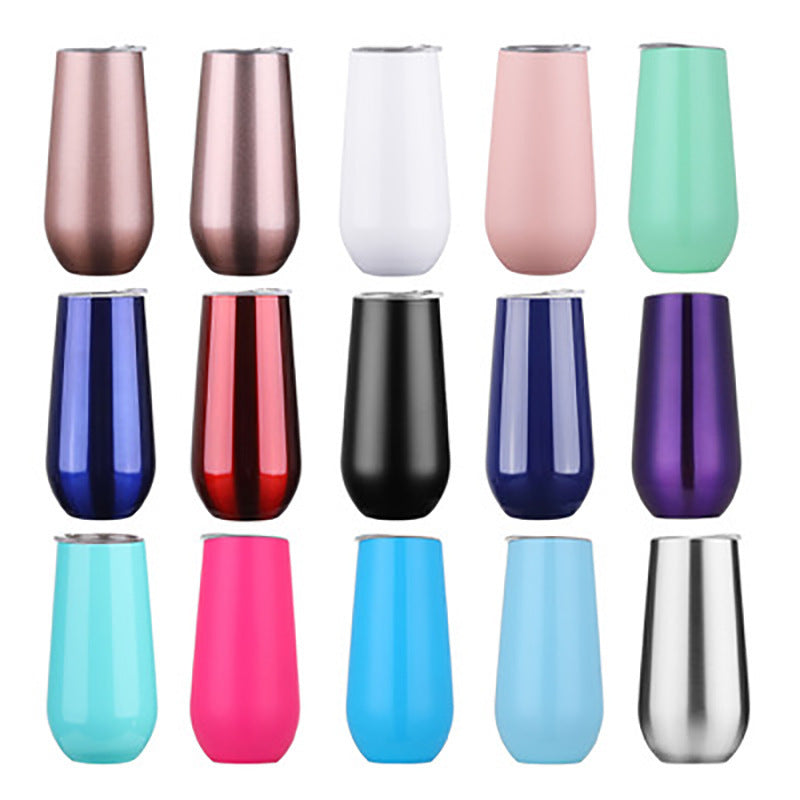 fashion Double beer glass champagne glass