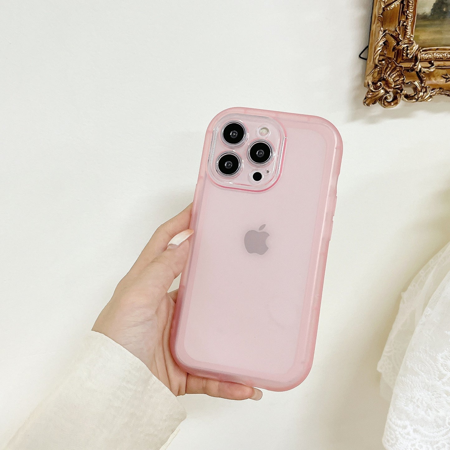 Simple Shockproof Case iPhone14 12 Silicone Clear Candy Color Couple X 13