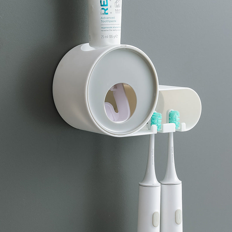 Toothbrush Holder Automatic Toothpaste Dispenser