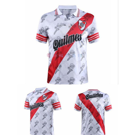 1996 River Plate Retro Caniggia Prince Francescoli Classic Jersey