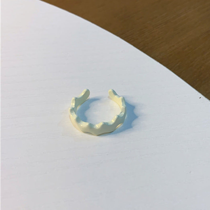 Geometric Acrylic Epoxy Resin Ring