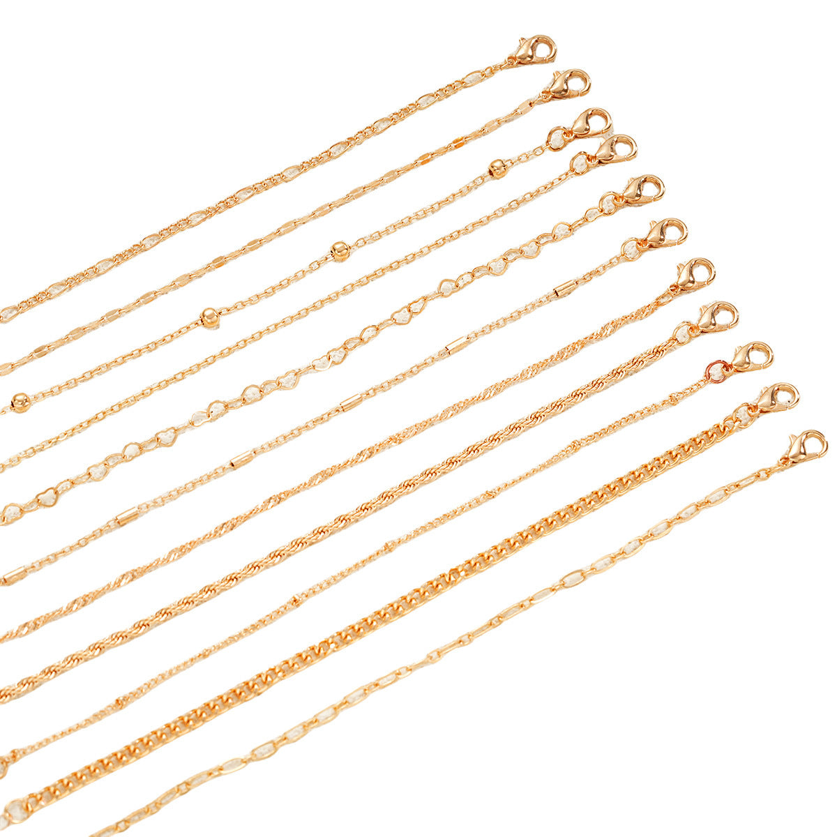 Hollow Love Twist Bracelet Set