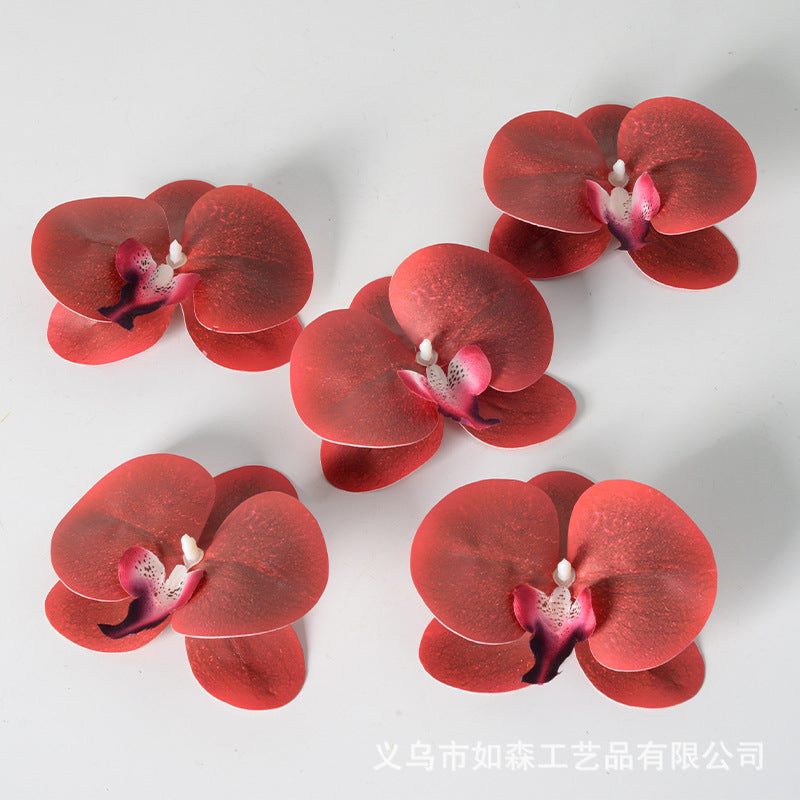 Cabeza de flor de orquídea mariposa de laminación 3D de simulación