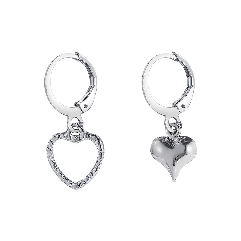 Pendientes asimétricos de estrella y luna de Shopee