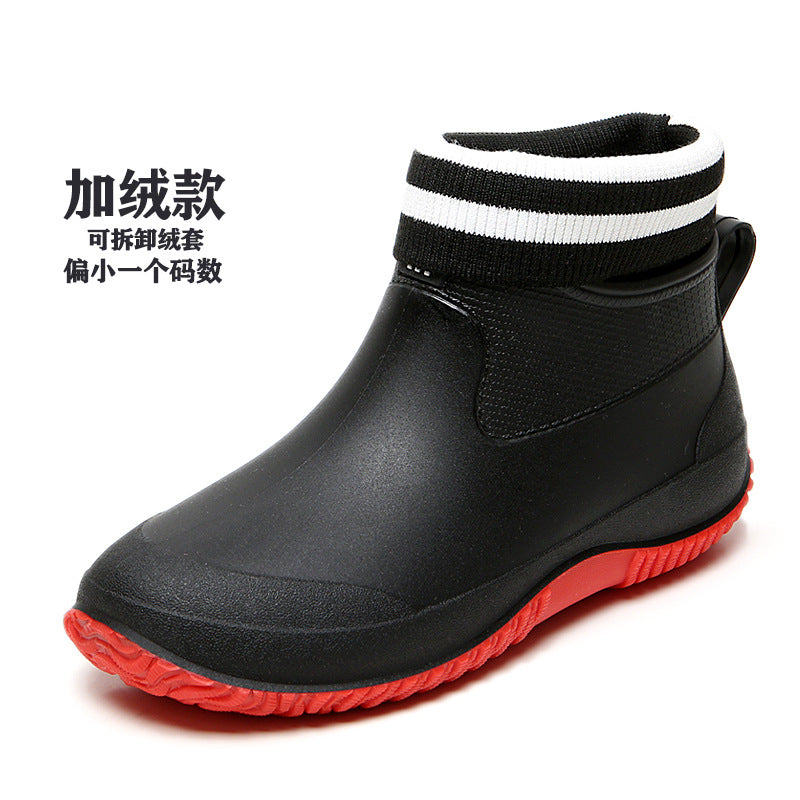 Versatile couple rain boots non-slip