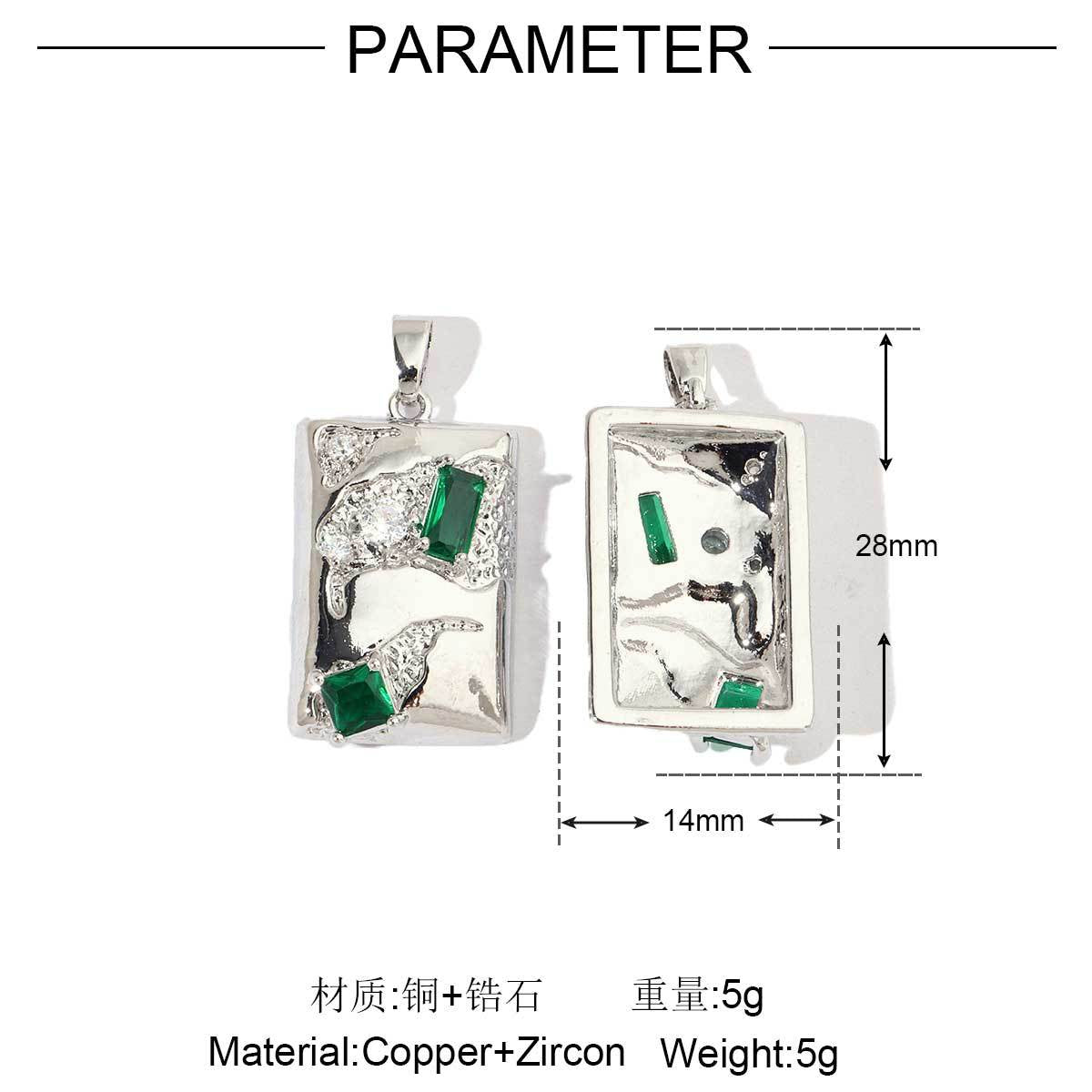 18k gold butterfly star copper zircon pendant.