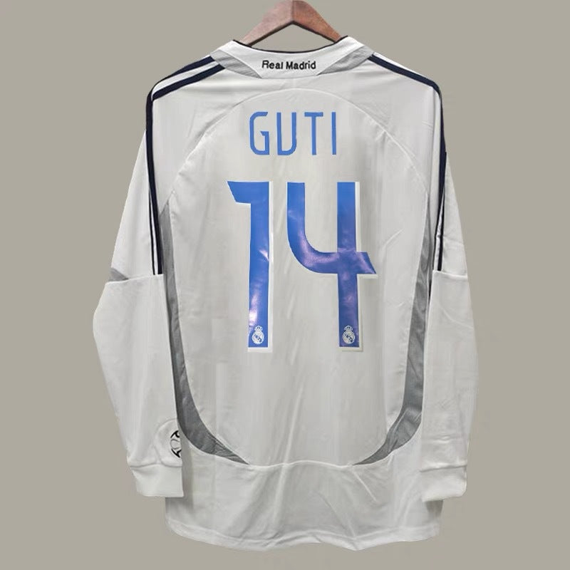 06-07 Real Madrid Retro Local Visitante Ronaldo Beckham Ra¨²l Guti Jersey