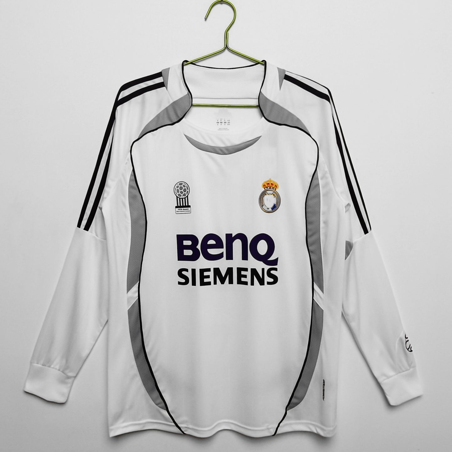 06-07 Real Madrid Retro Local Visitante Ronaldo Beckham Ra¨²l Guti Jersey