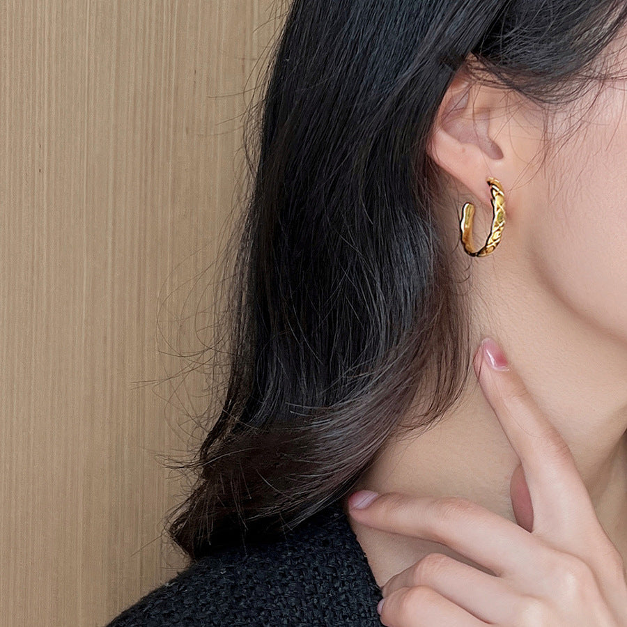 plain ring earrings