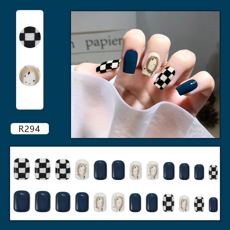 Wearable Removable Fake Nail Stickers Short Long