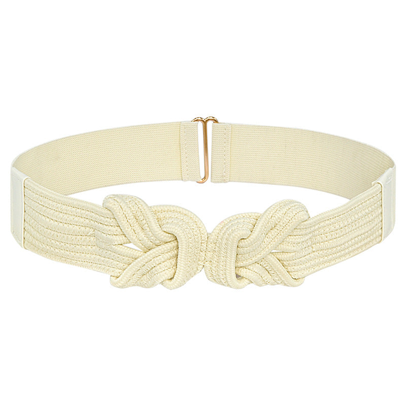 Stylish ladies woven elastic belt