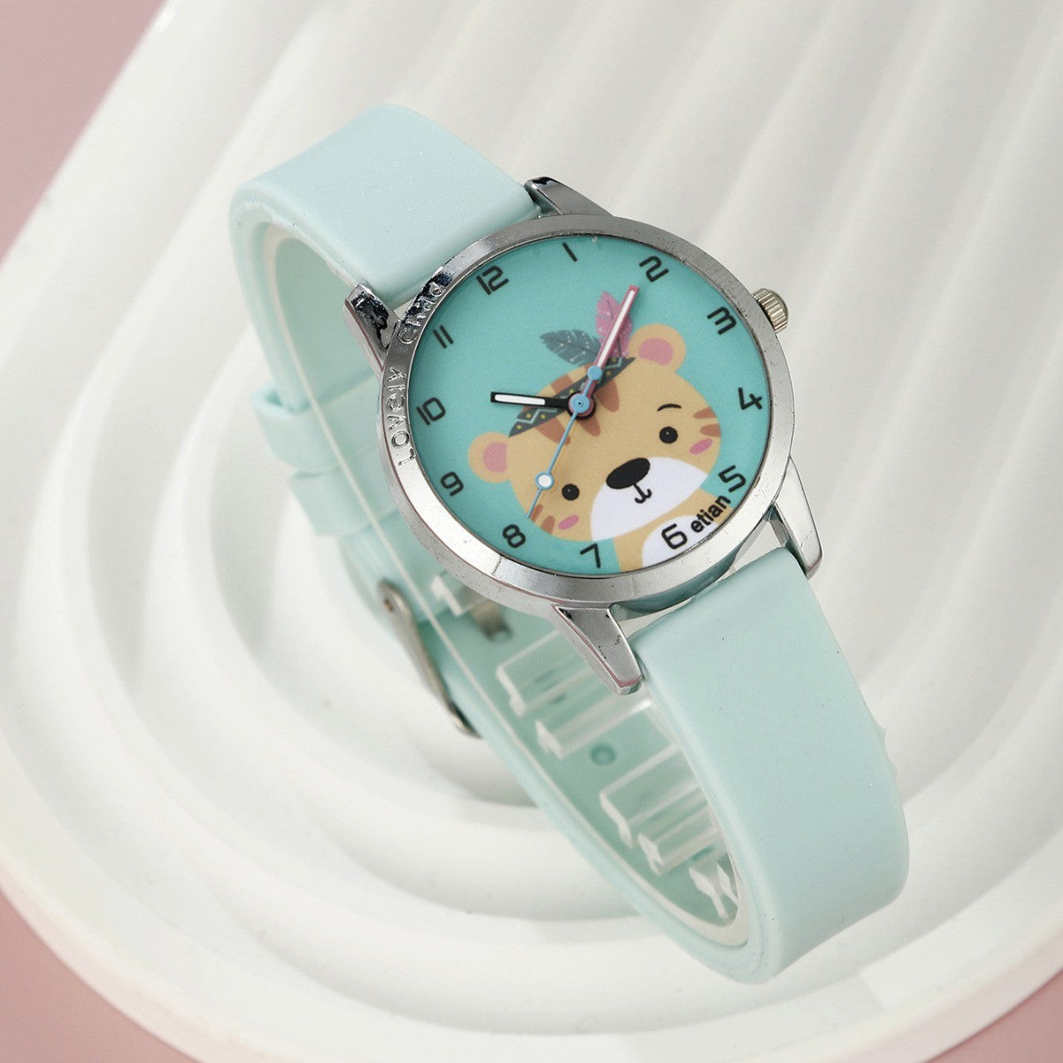 Silicone watch unicorn women's jewelry set
