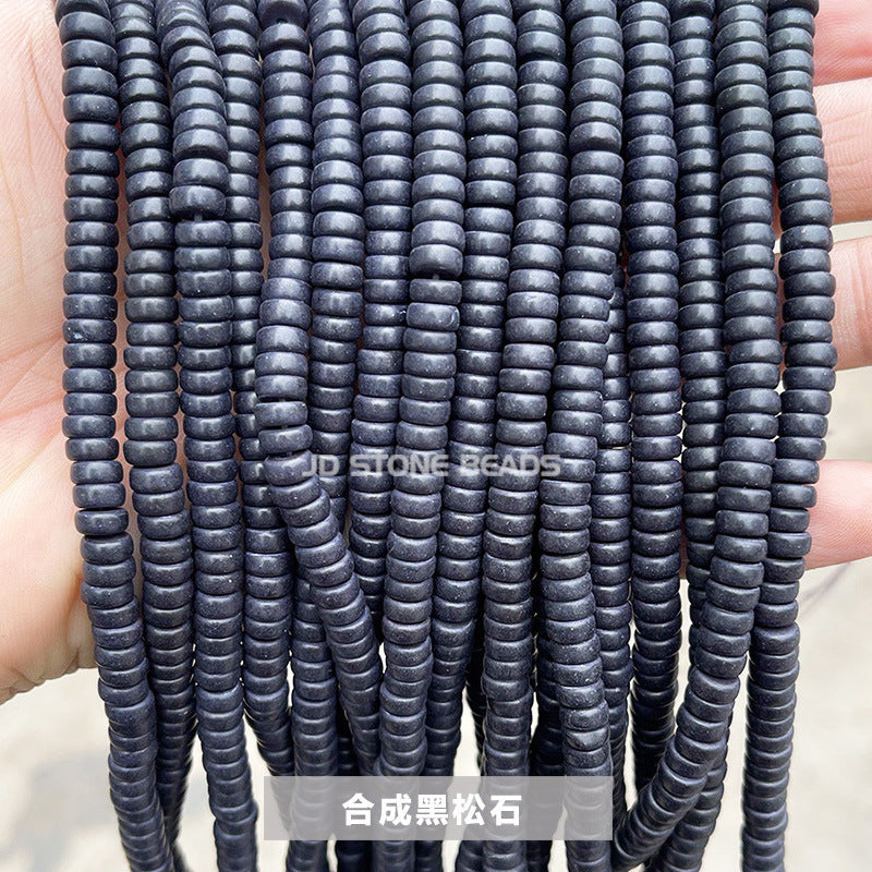 3 * 6Mm synthetic turquoise right angle disc loose beads