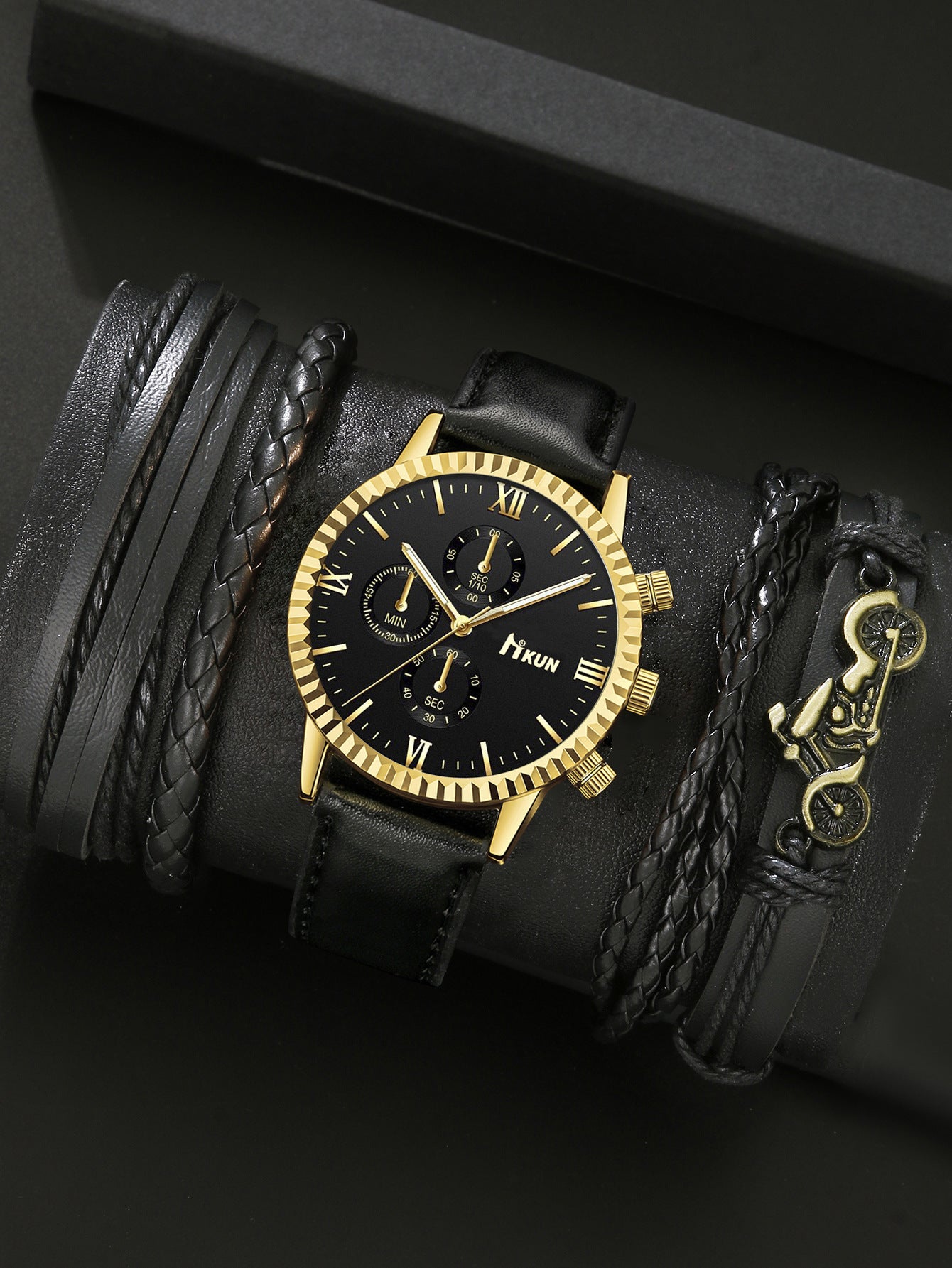 Quartz Watch Business Bracelet Set
