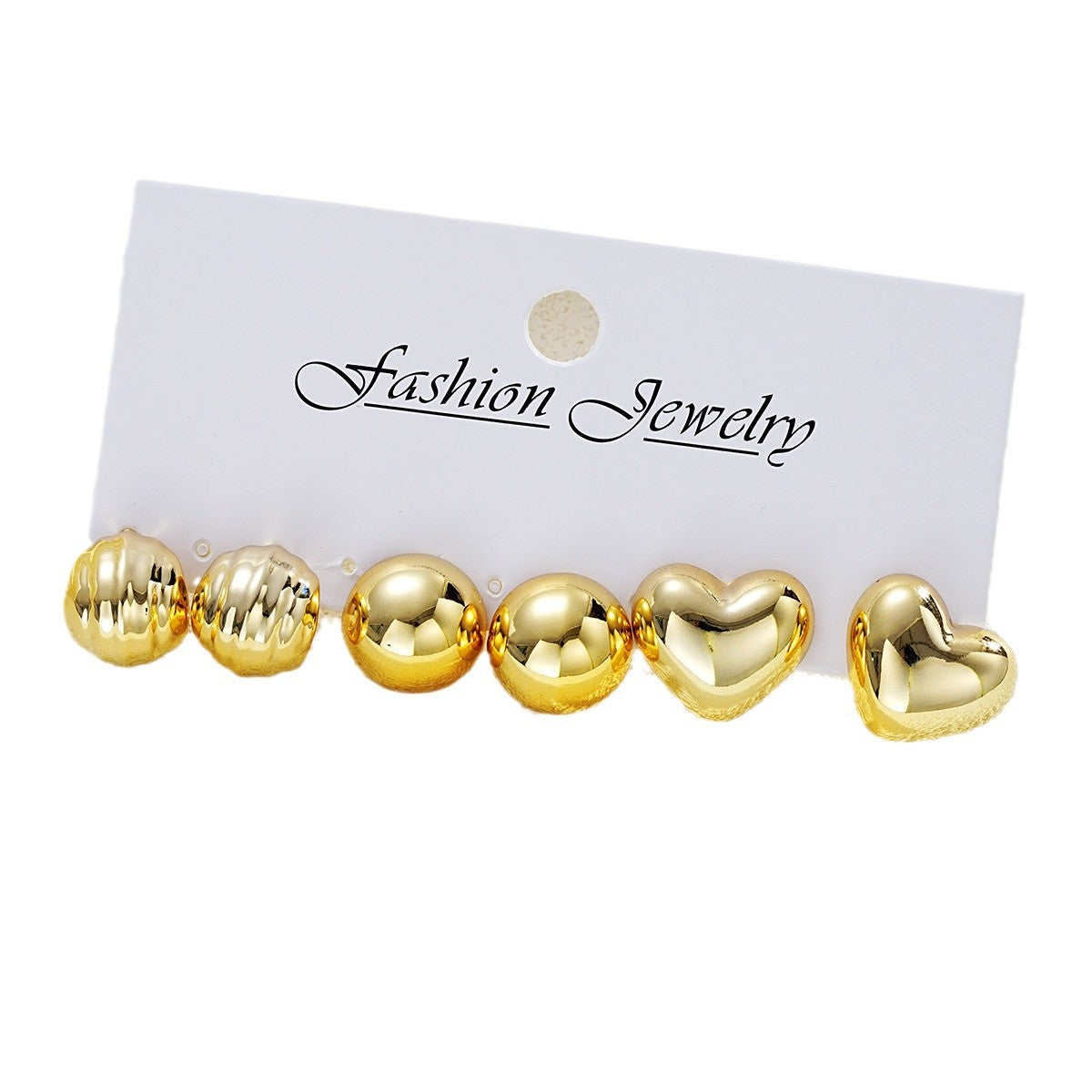 CCB Love Stud Earring Set (3-Piece)