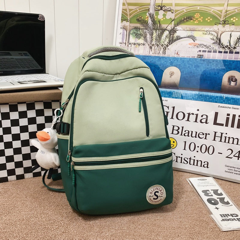 Mochila de estudiante mochila ligera sucia