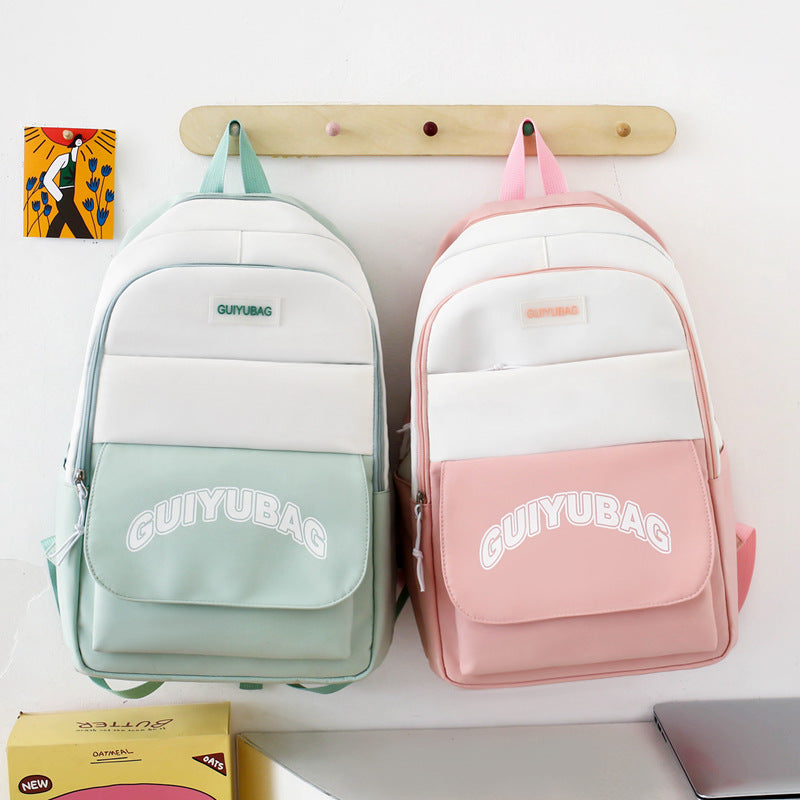 4-piece large capacity backpack for students