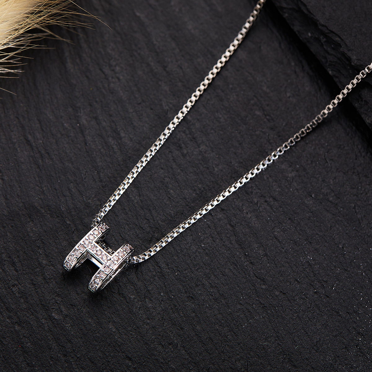 Silver Titanium Steel Necklace Strip