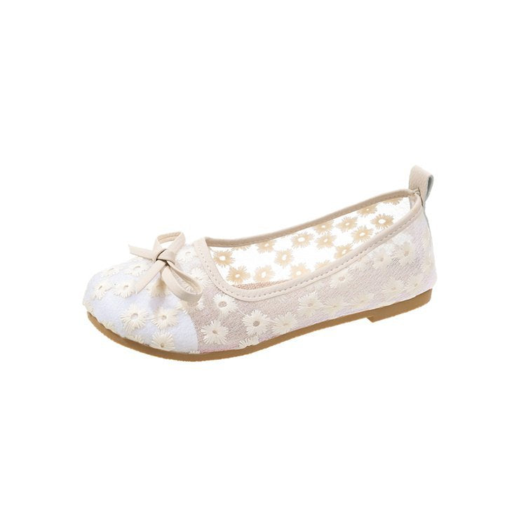 Shallow bow women's shoes