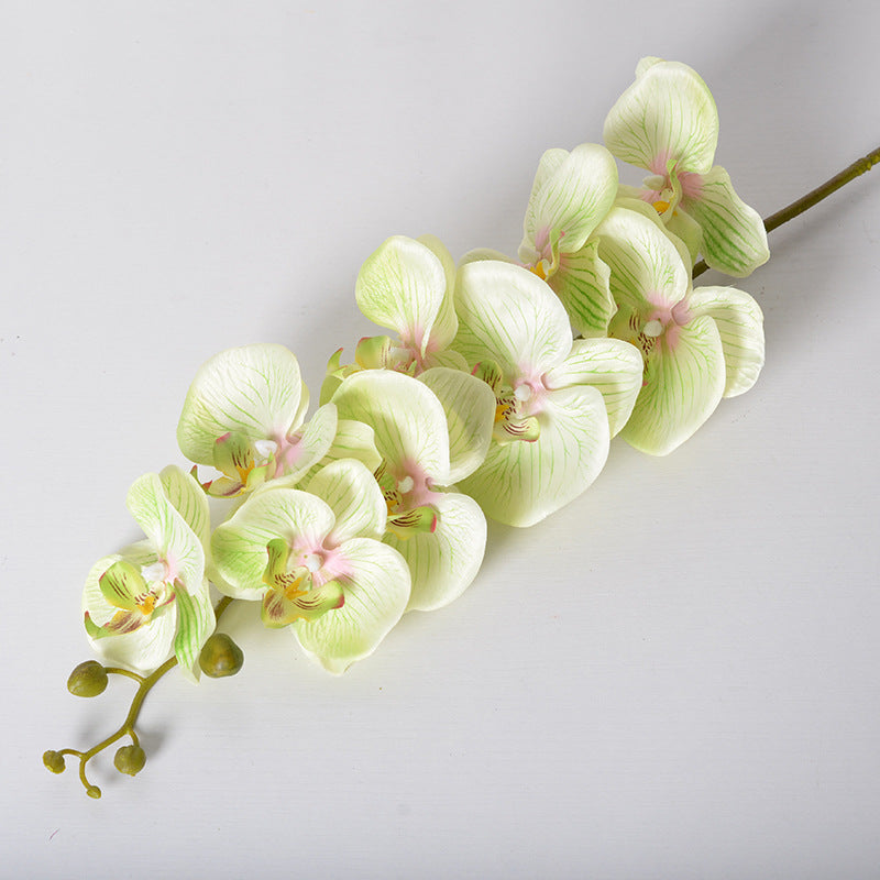 Orquídea Phalaenopsis de 9 cabeças com flor artificial única