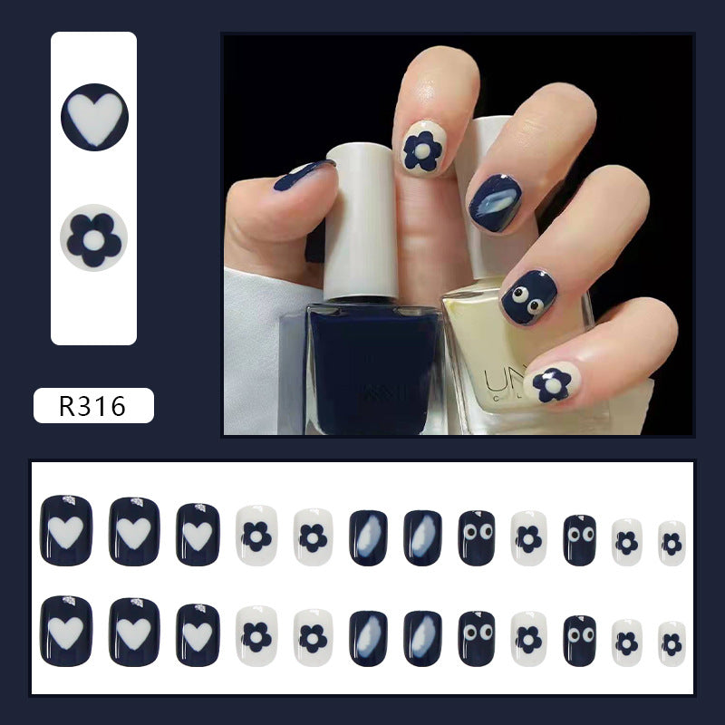 Wearable Removable Fake Nail Stickers Short Long