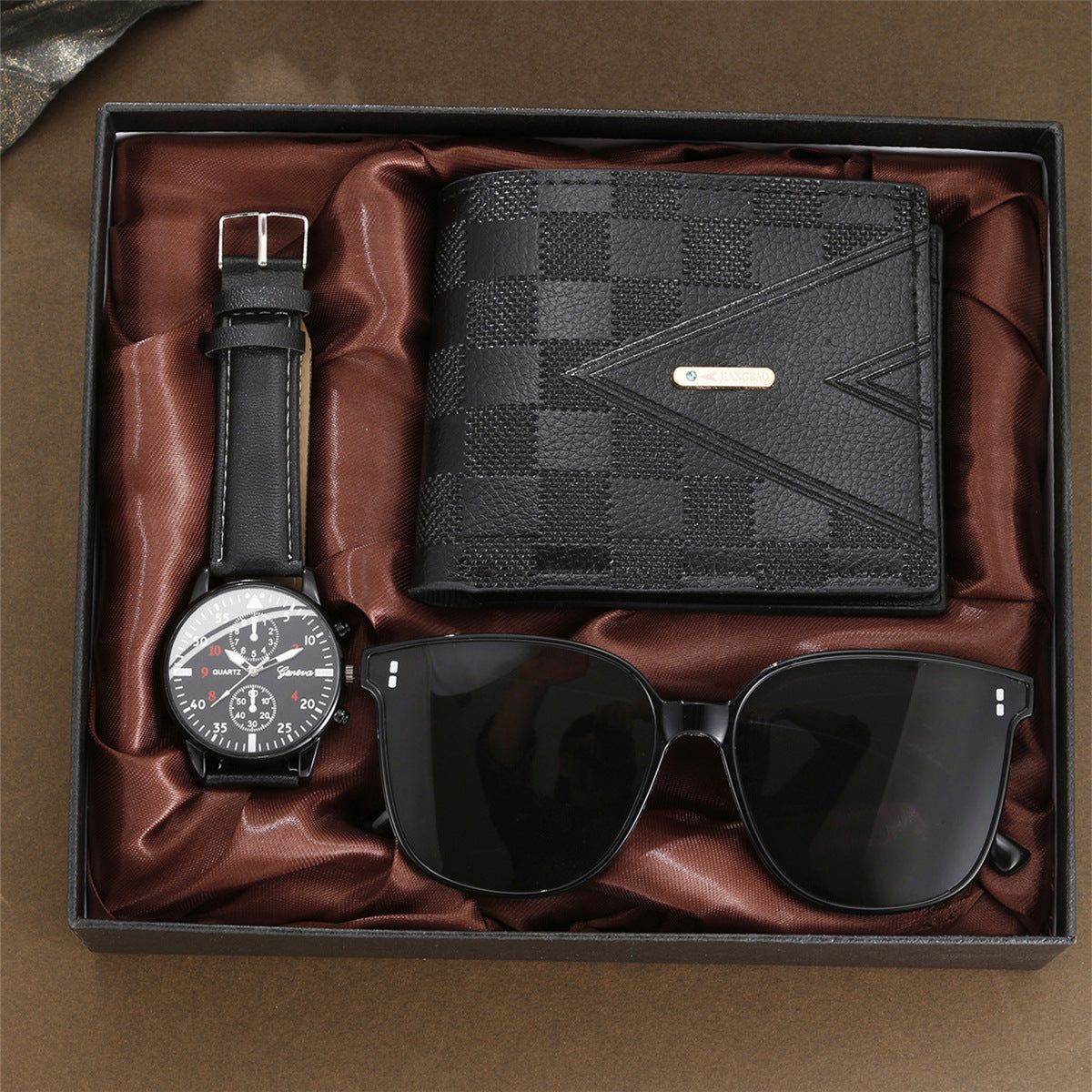 Belt Watch Wallet Sunglasses Gift Box Set