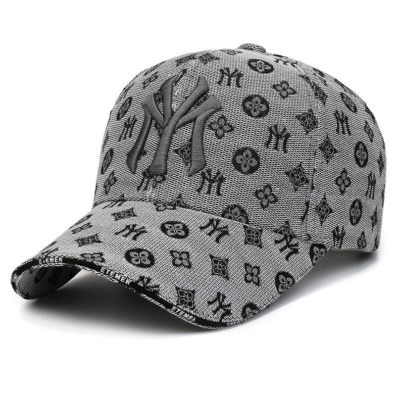 Textured Letter Stylish Duckbill Cap