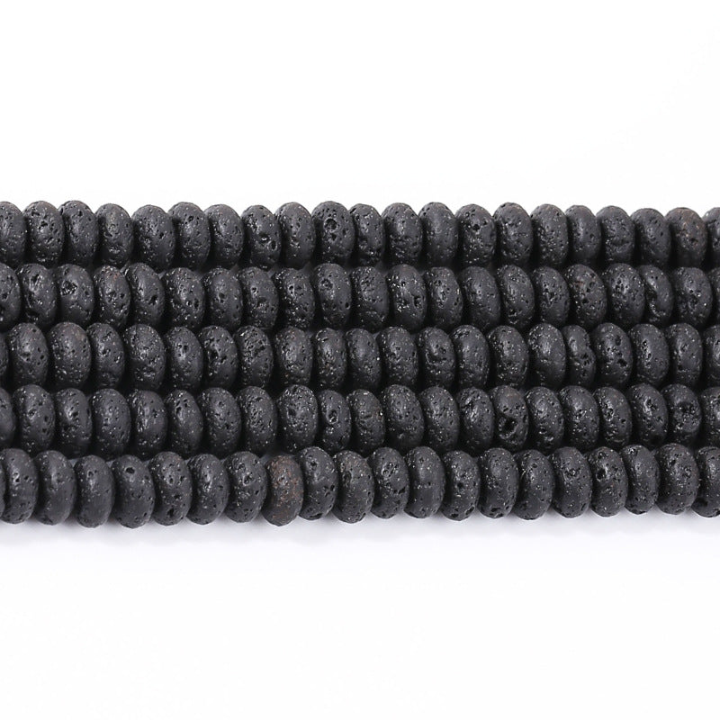 3 * 6Mm volcanic stone abacus beads loose beads