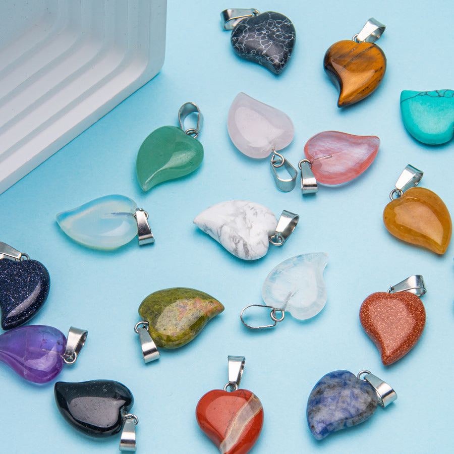 Pingente Geométrico Folha de Cristal