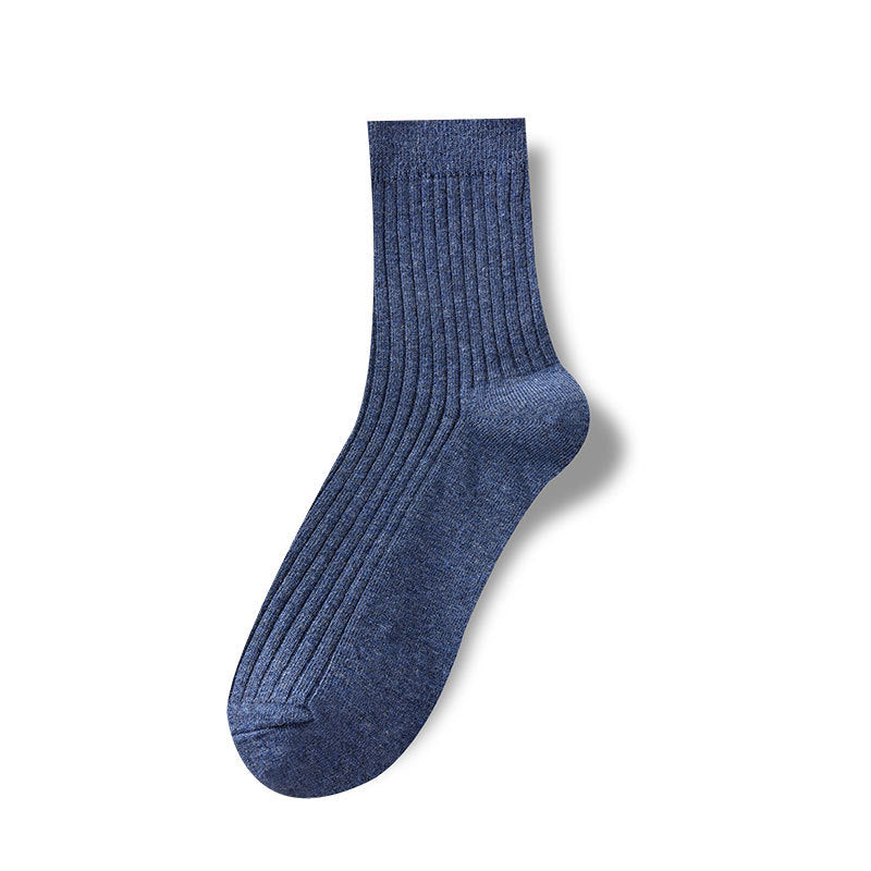 Spring-Summer Mid-Calf Cotton Men's Socks