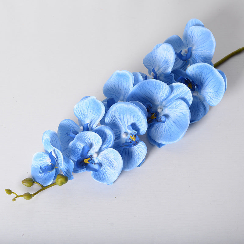 Orquídea Phalaenopsis de 9 cabeças com flor artificial única