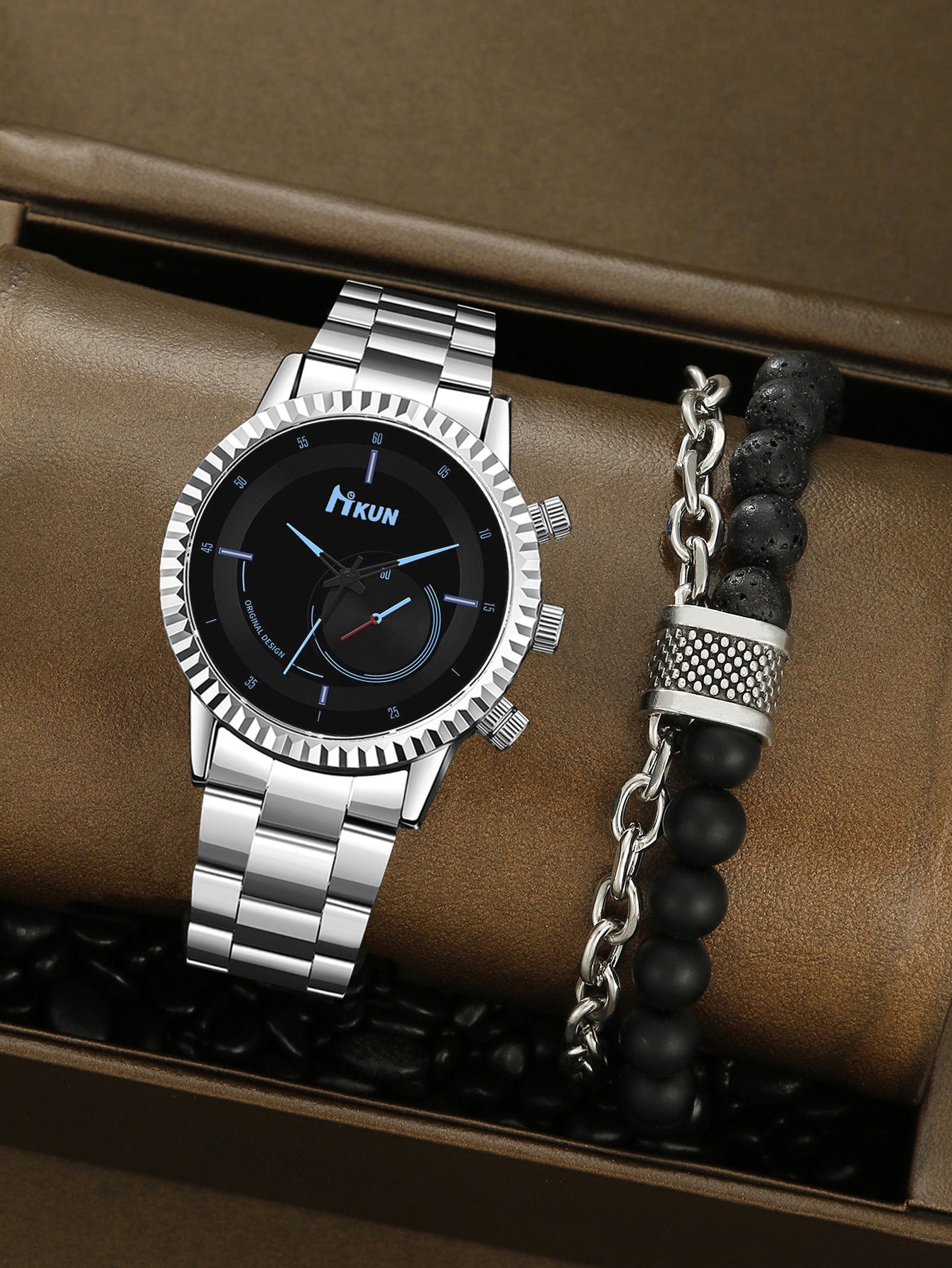 Watch Creative Personality Alloy Bracelet Set