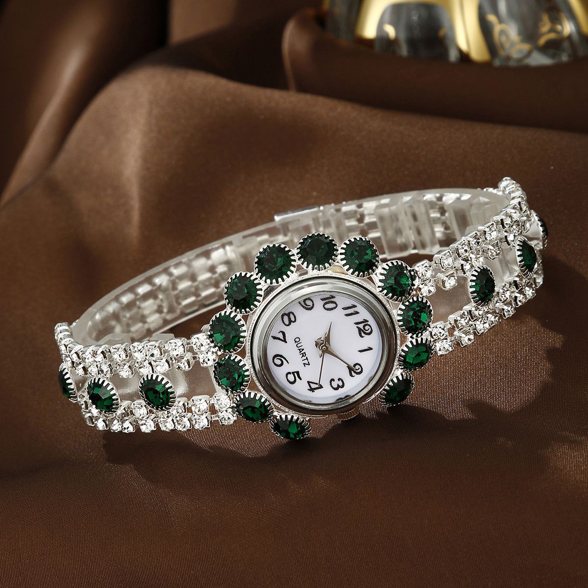 Watch Fashion Necklace Earrings Ring Jewelry Set