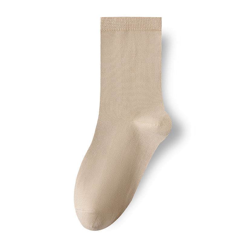 Spring-Summer Thin Breathable Solid Color Kids' Socks