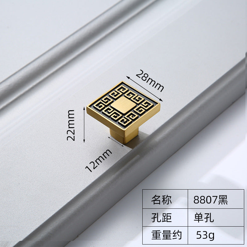 Solid brass cabinet door handle