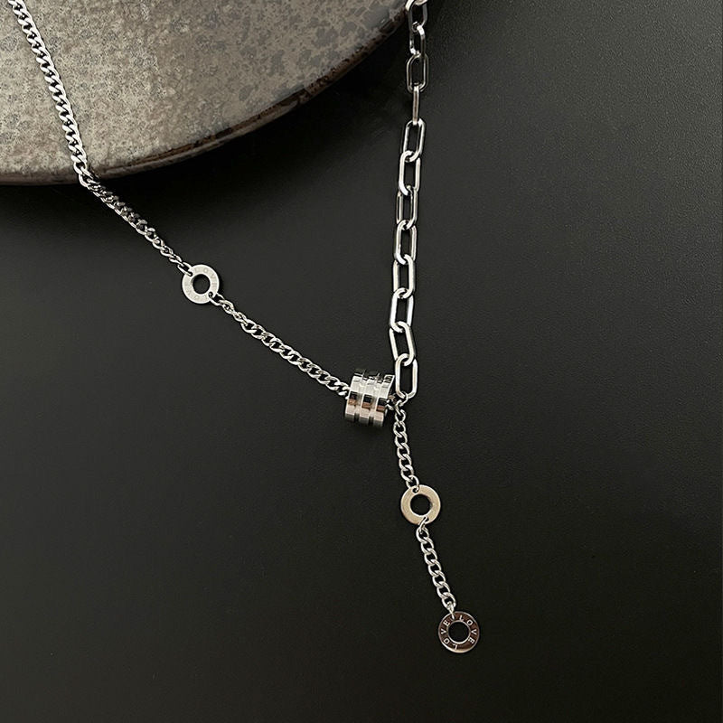 Titanium steel small waist necklace female
