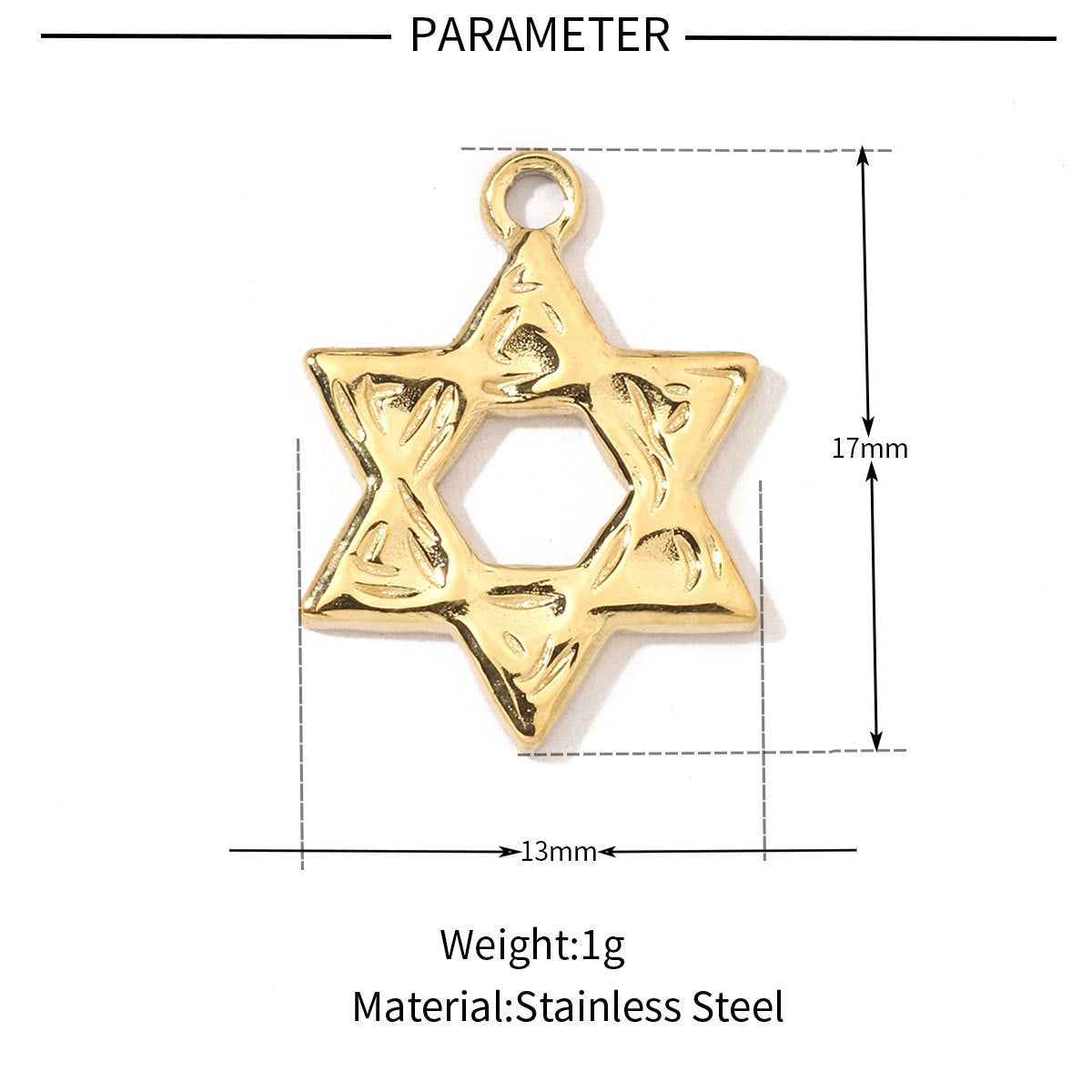 Star Sun Titanium Steel Necklace Pendant ins