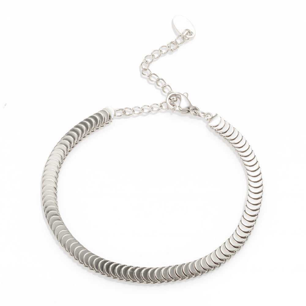 Titanium steel fish scale necklace