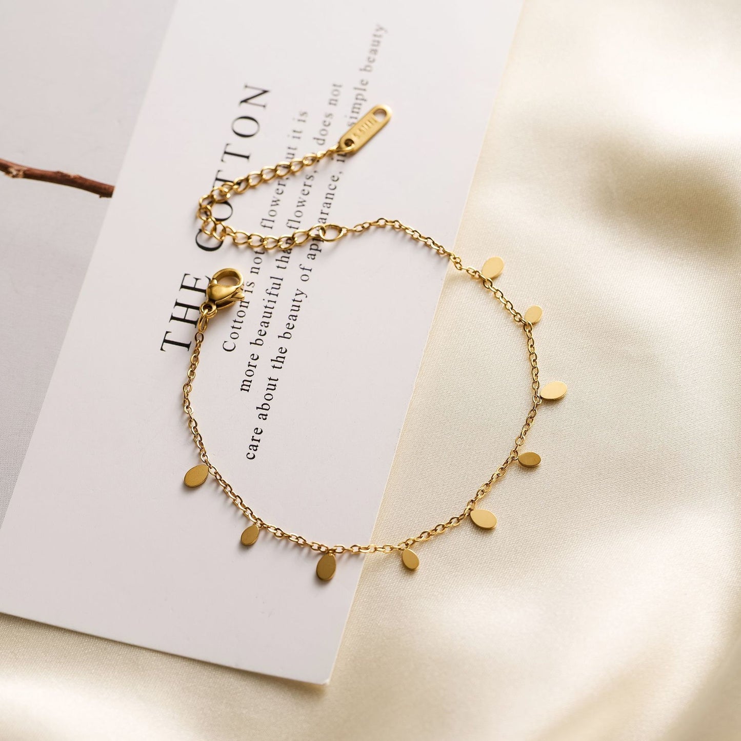 Titanium Steel Square Disc Necklace